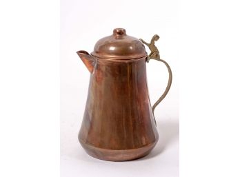 Antique Copper & Brass Coffee Pot