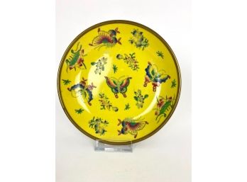 Enameled Butterfly Dish