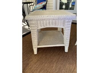 Wicker End Table