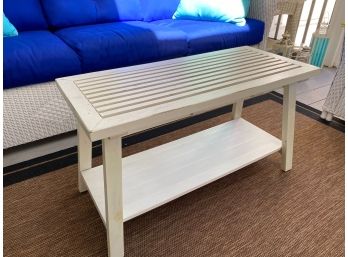 Slat Top Coffee Table