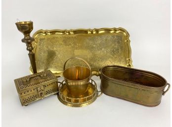 Collection Of Brass Items