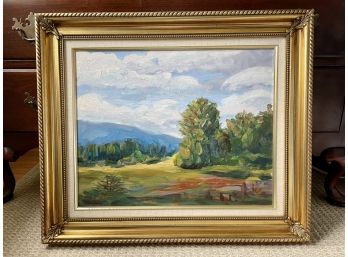 Nicely Framed Landscape Oil, Signed