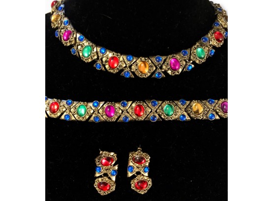 Vintage Necklace, Earrings & Bracelet