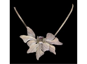 Vintage Statement  Flower Necklace