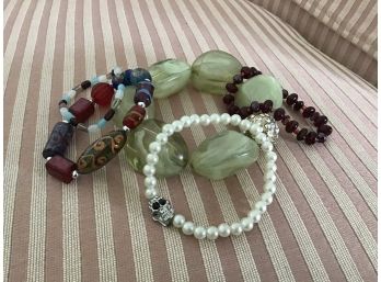 Five Colorful Expandable Bracelets - Lot #3