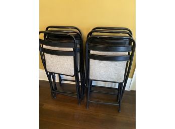 Vintage Six Metal Folding Chairs