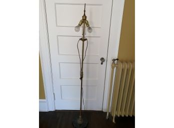 Vintage Standing Floor Lamp With Marble Base