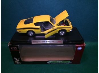 Road Legends 1969 Plymoiuth Barracuda 1:18 Die-Cast Collection Deluxe Edition Car In Original Box. Minty!