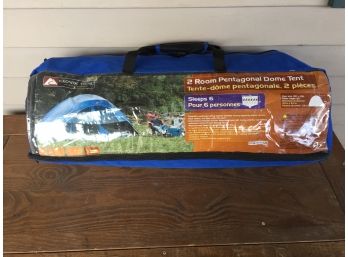 Ozark Trail 2 Room Pentagonal Dome Tent In Zippered Storage Bag. In Excellent Barely Used Condition.