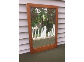 Vintage Maple Mirror. Measures 21 1/4' X 30 5/8'.