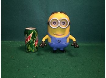 Despicable Me Think Way Toys 8' Talking Minion Toy.  Arms And Feet Move. Eyes Open And Close. Workes Great!