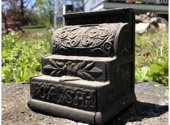 Antique Cast Iron Cash Register Bank