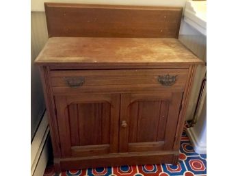 Antique 1-Drawer 2-Door Washstand