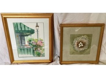 Two Framed Watercolors By Susan Dorazio