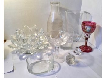 Lot Of Cut, Etched And Pressed Glass