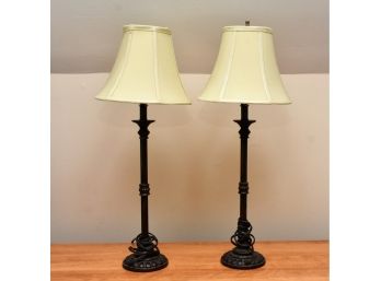 Pair Of Candlestick Lamps