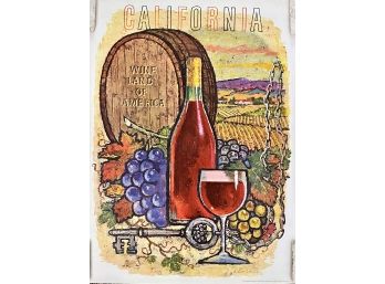 Wine Land Of Of America Litho By Amado Gonzalez #4