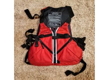 LL Bean XL Life Jacket Red