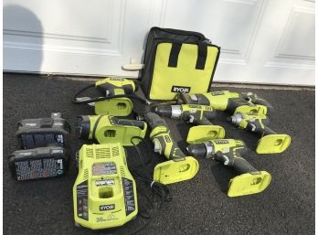 11 Piece RYOBI Cordless Tool Package!