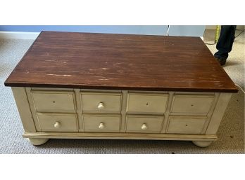 Coffee Table With Multiple Cubbies