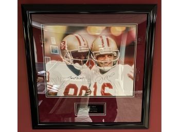 Jerry Rice & Joe Montana Autographed Photo