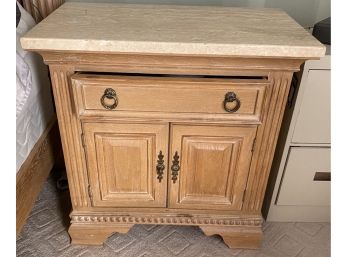 Pair Of One Drawer Two Door Bedside Stands