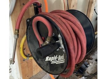 Air Compressor Hose On Rapid Reel