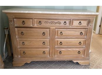 Multi-drawer Custom Chest With Stone Top