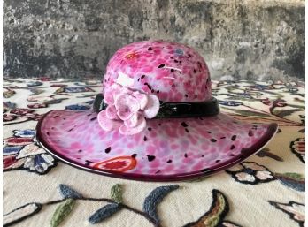 Murano Millefiori Hand Blown Hat Bowl