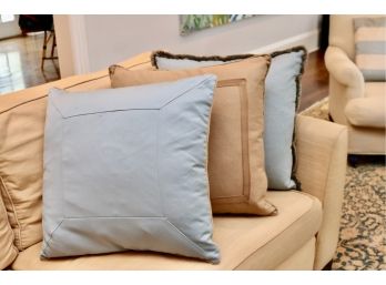 Set Of 6 Large Decorative Goose Down Pillows