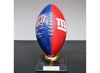 DANBURY MINT SuperBowl XLII Championship 2008 Giants Vs Patriots Football Trophy