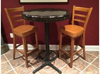 TREE BARN NEW YORK Bistro Table With Stools #1