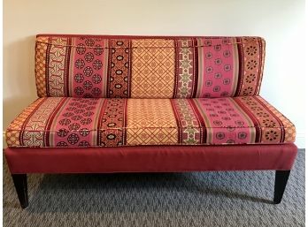 Custom Upholstered Armless Settee From The Charles Stewart Co.