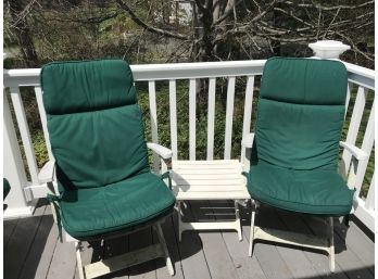 Pair Of GROSSFLEX BOUTIQUE Chairs And Table