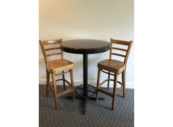 TREE BARN NEW YORK Bistro Table With Stools #2