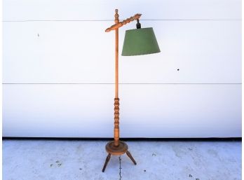 Rare Vintage 1950's Wood Floor Lamp