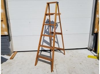 Six Foot Keller Folding Wood Ladder