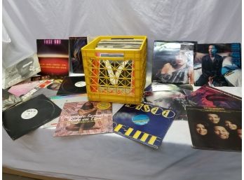 Crate Of LP Records, 70s 80s 90s