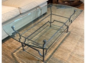 Iron And Glass Coffee Table