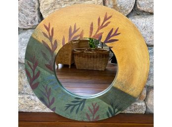 Hand Painted And Signed Mirror - 'Leaves'