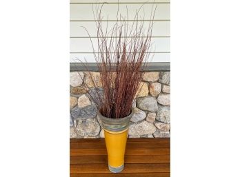 Large Ceramic Floor Vase With Branches