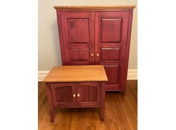 Small Storage Cabinet And Side Table