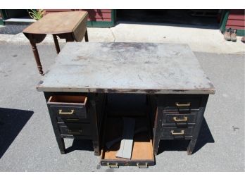 Vintage Wooden Desk 34'x50', Disassembled