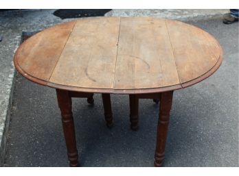 Drop Leaf Table With Butcher Block