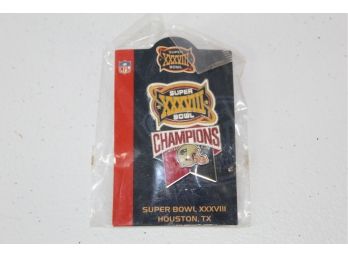 Superbowl 38 Patriots Champion Pin