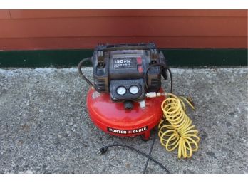 Portacable 150 Psi Pancake Air Compressor With Hose