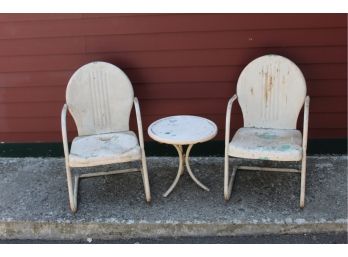 Vintage Metal Patio Set