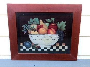 Spectacular Diane Ulmer Pedersen Framed Fruit Theorem 1996 Wonderful Country Colors