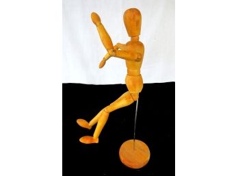 Articulated / Jointed Maple Crash Test Dummy Artists Model - On A Stick.....