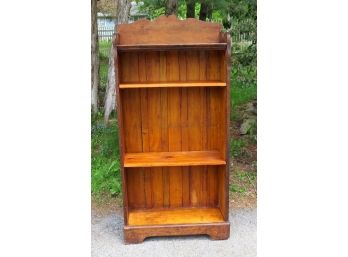 Handcrafted Pine Two Shelf Book Case